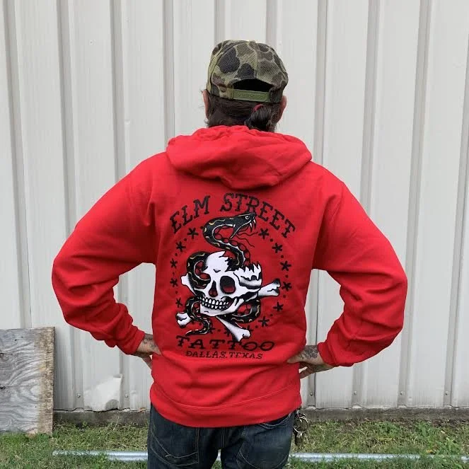 Oliver Peck Elm Street Tattoo Zip Up Sweatshirt — Oliver Peck's